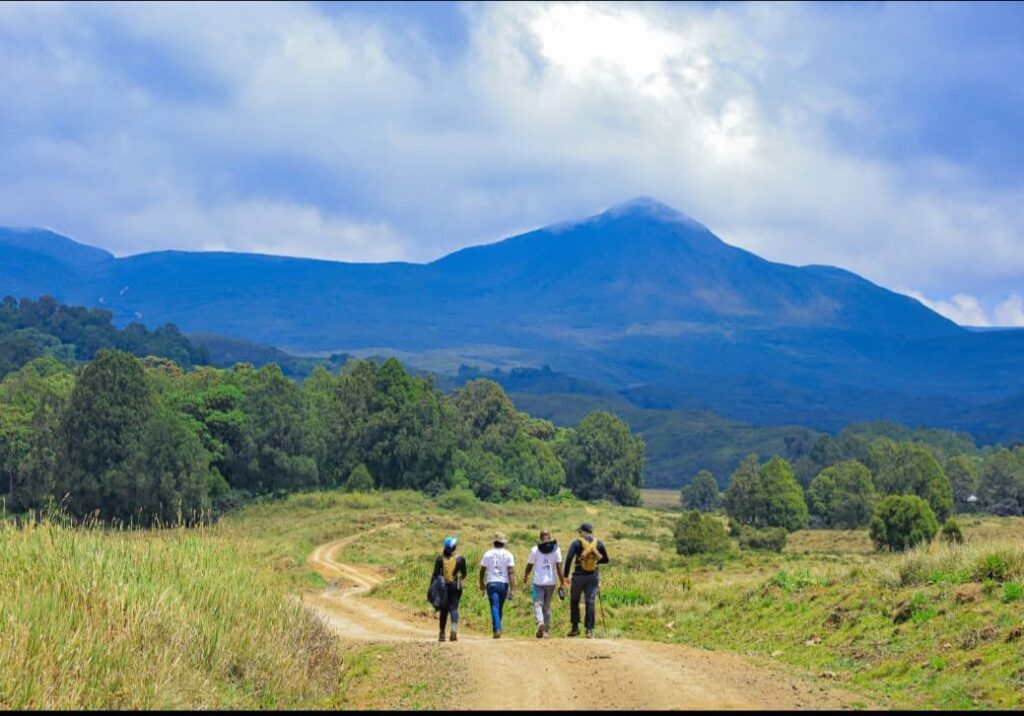 Hikers in Chogoria, Mt.Kenya
